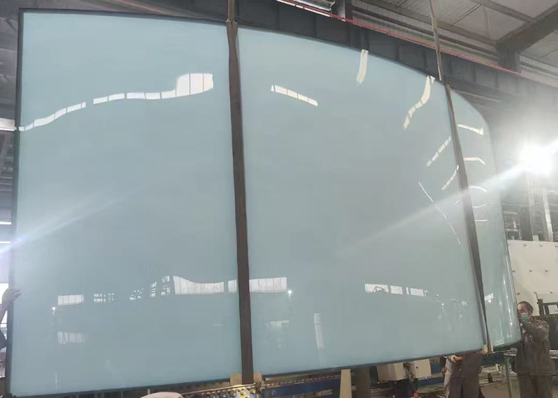 Extra large hot bending tempered glass